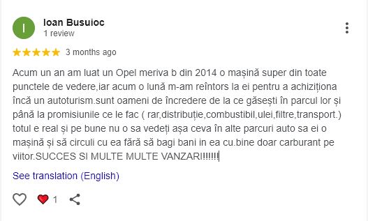 Review client AutoBune - Ioan Busuioc